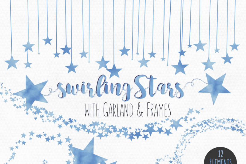 light-blue-watercolor-swirling-star-trails-celestial-sky-clipart-graphics