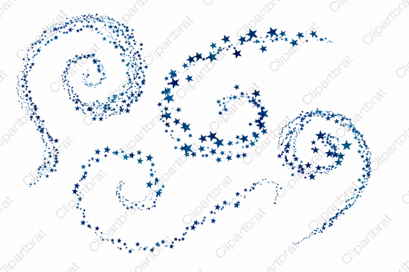 navy-blue-watercolor-star-trails-swirls-confetti-and-frame-cute-celestial-sky-clipart