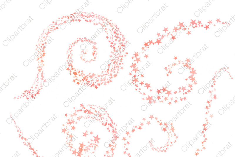 peach-watercolor-star-graphics-celestial-star-trails-in-coral-peach