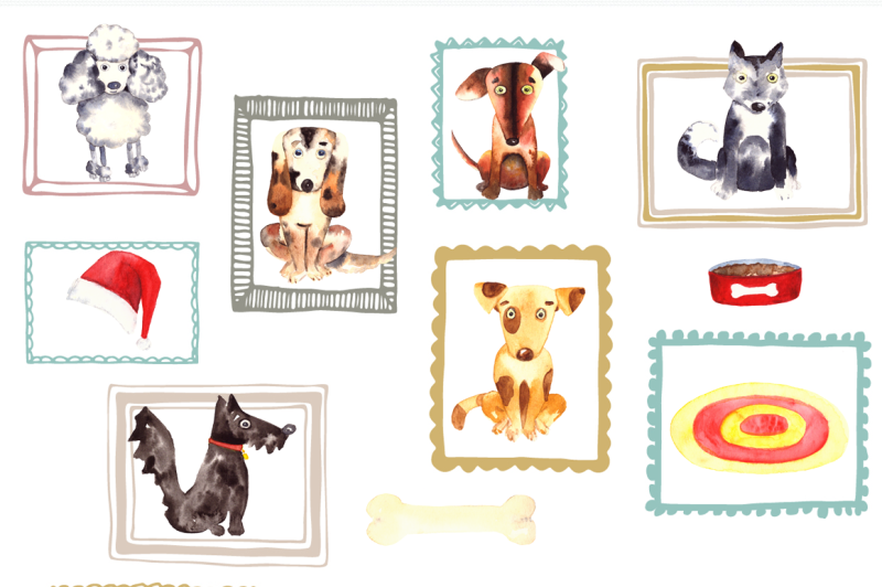 watercolor-dogs-clip-art-set