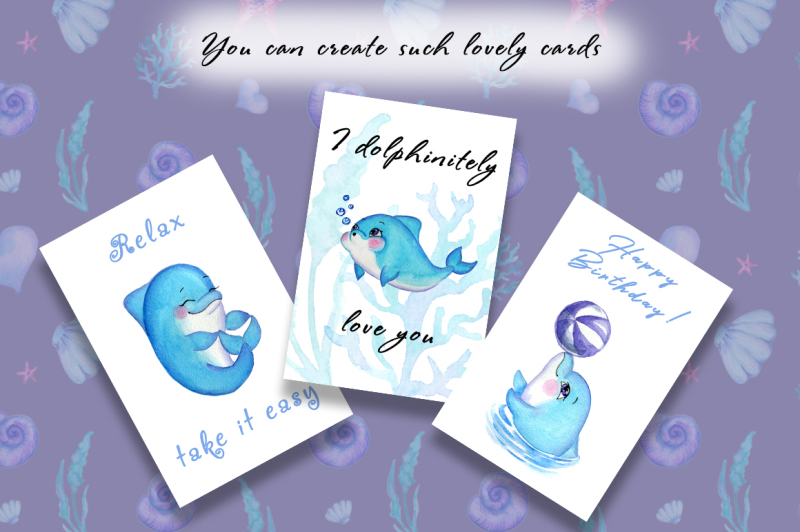 watercolor-clipart-happy-dolphins