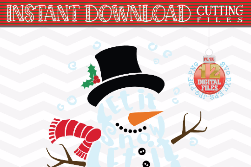 snowman-svg-let-it-snow-svg-christmas-svg-snow-svg-xmas-svg-cut-svg-file-christmas-decor-svg-dxf-eps-png-jpg-pdf