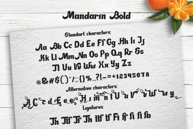 mandarin-juicy-font