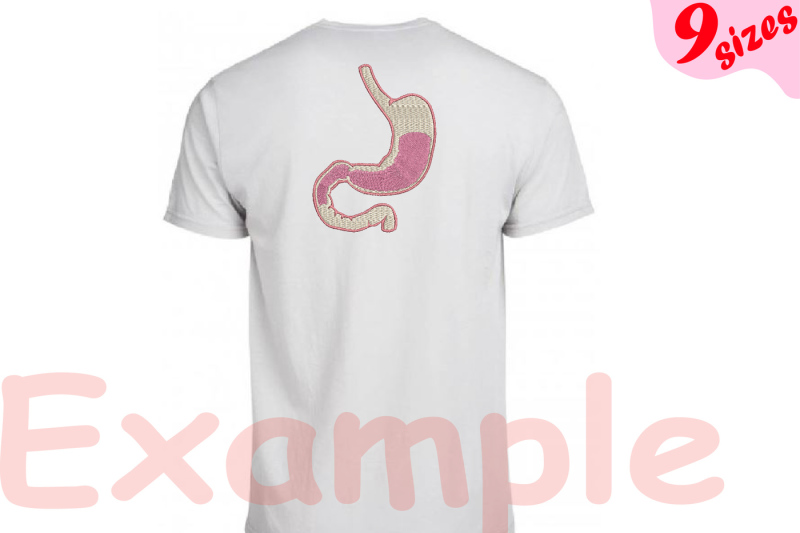 stomach-embroidery-design-machine-instant-download-commercial-use-digital-file-icon-science-school-nurse-biology-medic-organs-anatomy-stomach-cancer-esophageal-awareness-168b