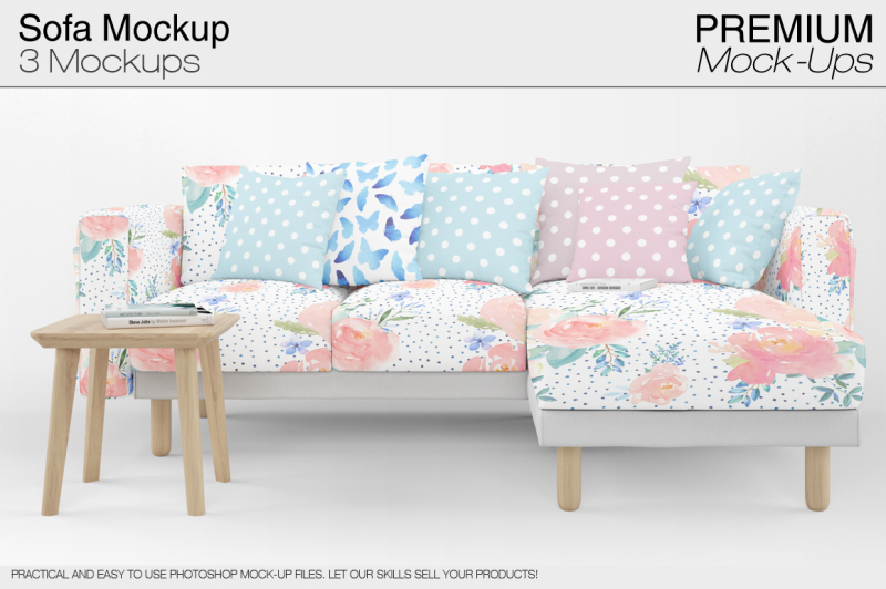 Download Download Sofa & Pillows Mockup Pack PSD Mockup - 58771+ Best Download PSD Mockup Tempalte