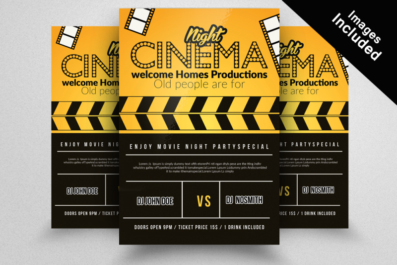 10-movie-theater-flyer-bundle