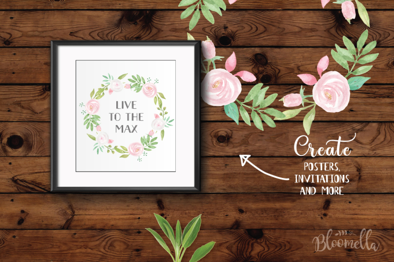 union-huge-watercolor-package-pink-white-flowers-wedding-frames-wreaths-patterns-clipart