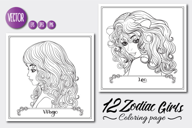 12-zodiac-girls-coloring-pages