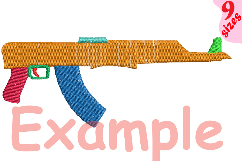 guns-embroidery-design-machine-instant-download-commercial-use-digital-file-4x4-5x7-hoop-icon-symbol-sign-pistol-toy-handgun-weapon-ak47-175b