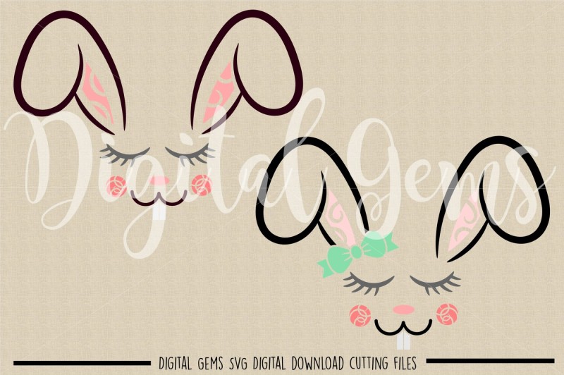 bunny-rabbit-faces-svg-dxf-eps-png-files