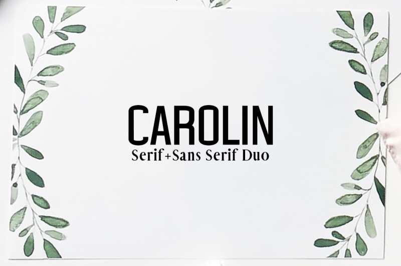 carolin-duo-5-font-family-pack