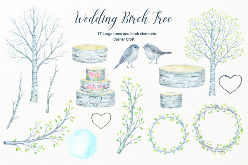 watercolor-wedding-birch-tree-silver-birch