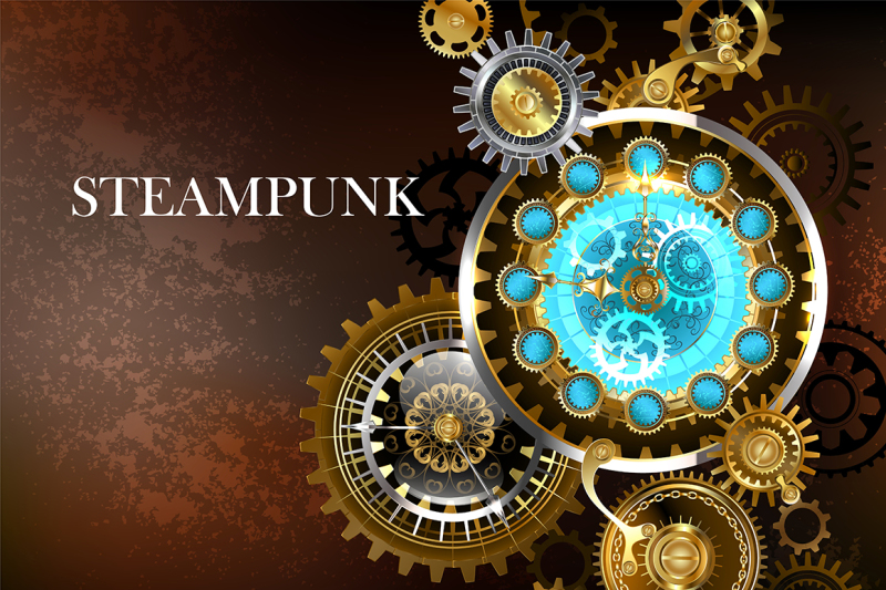 unusual-clock-with-gears-steampunk