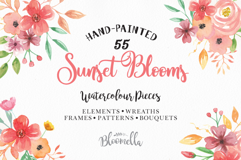 watercolor-flower-clipart-huge-package-patterns-bouquets-floral-spring-summer