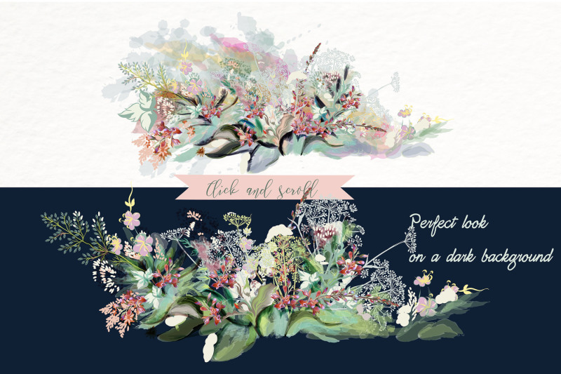green-garden-floral-graphic-set
