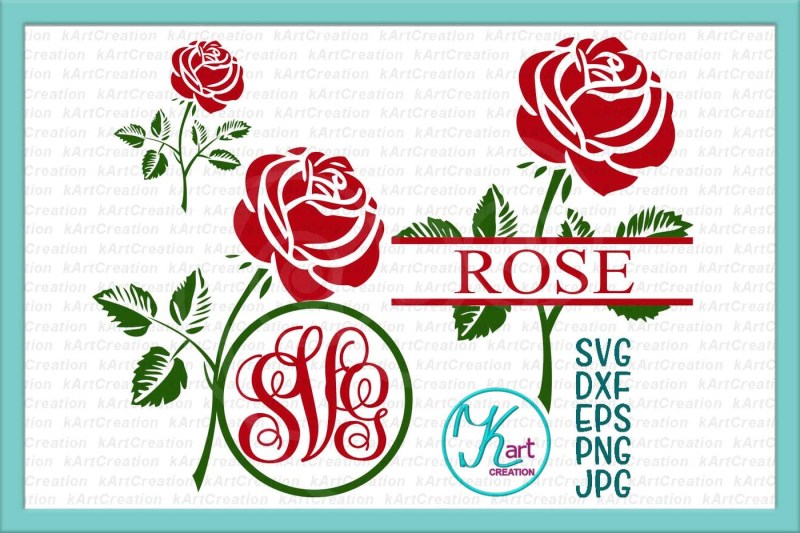 rose-monogram-svg-rose-monogram-iron-on-rose-svg-rose-iron-on-rose-split-monogram-svg-flower-monogram-svg-flower-split-monogram-svg