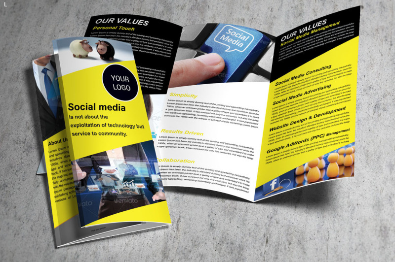 social-media-trifold-brochure