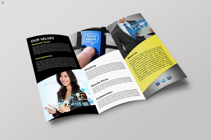 social-media-trifold-brochure