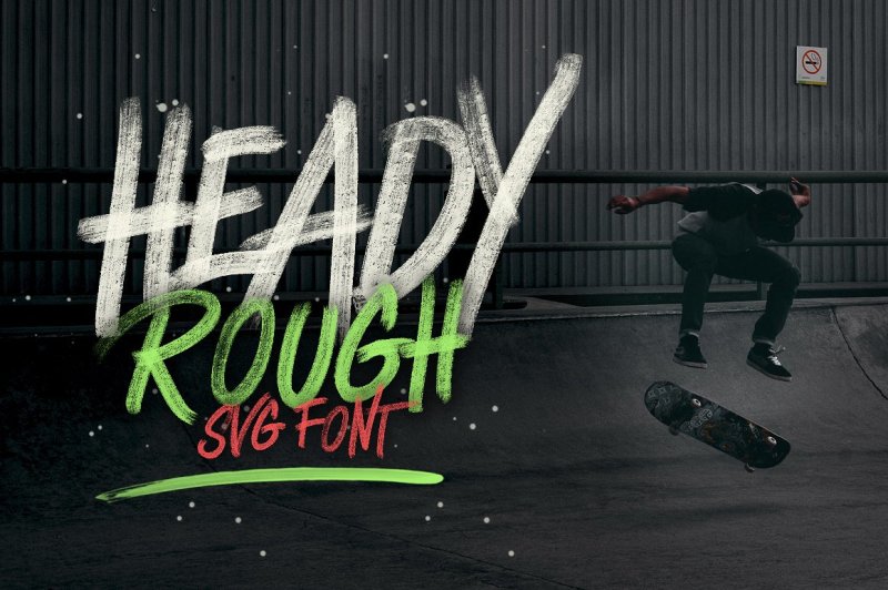 heady-rough-opentype-svg-font