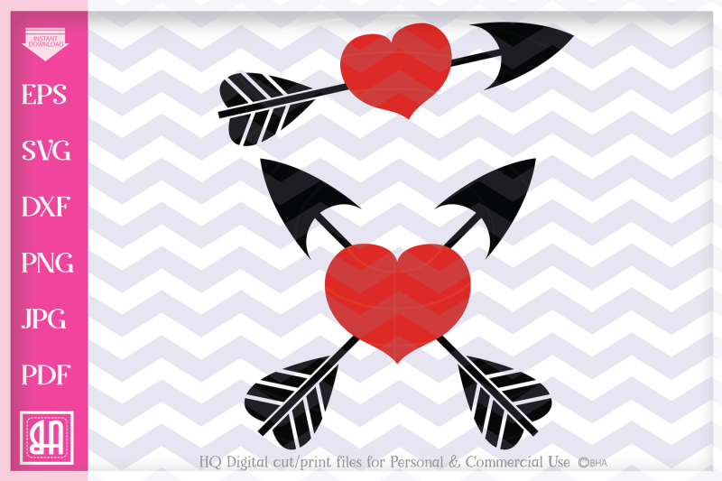 arrow-heart-svg-valentine-svg-2-valentine-hearts-arrow-and-heart-svg-file-silhouette-cut-files-diy-svg-dxf-eps-png-jpg-pdf