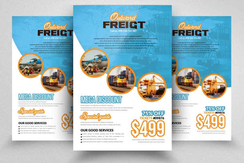 international-freight-flyer-template
