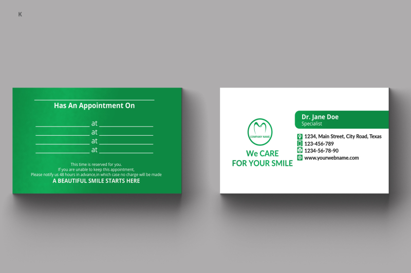 dentist-business-card