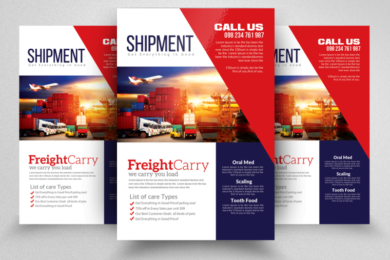 international-freight-flyer-template