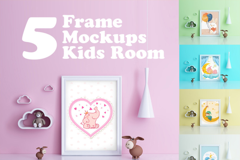 Download Download Kids Room Frame/poster Mockup toy PSD Mockup ...