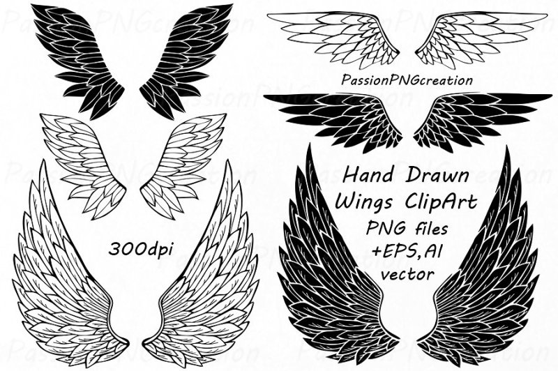 hand-drawn-wings-clipart