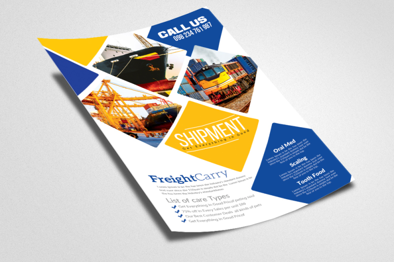 freight-and-logistic-services-flyer-template