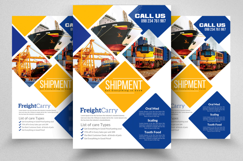 freight-and-logistic-services-flyer-template