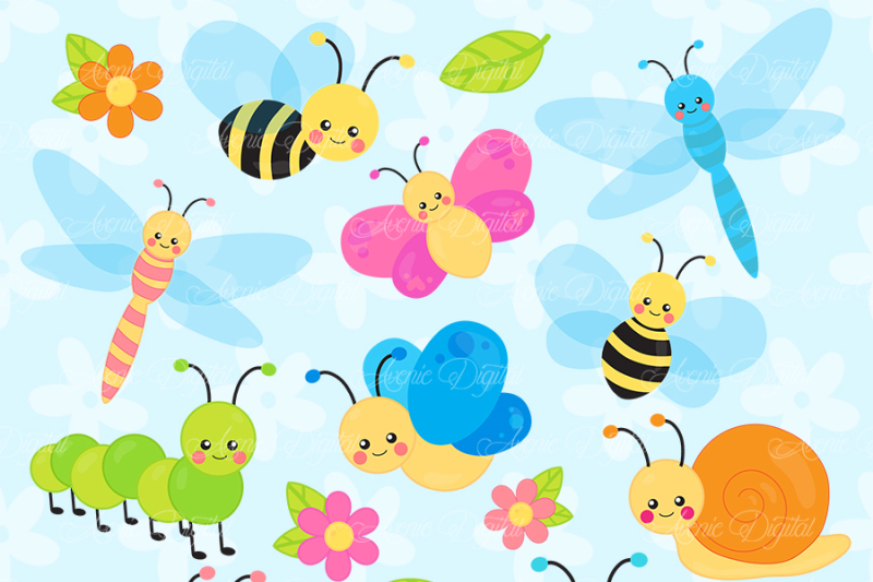 cute-garden-bugs-clipart