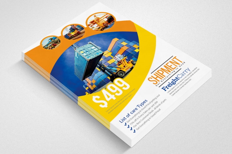 logistic-services-flyer-template