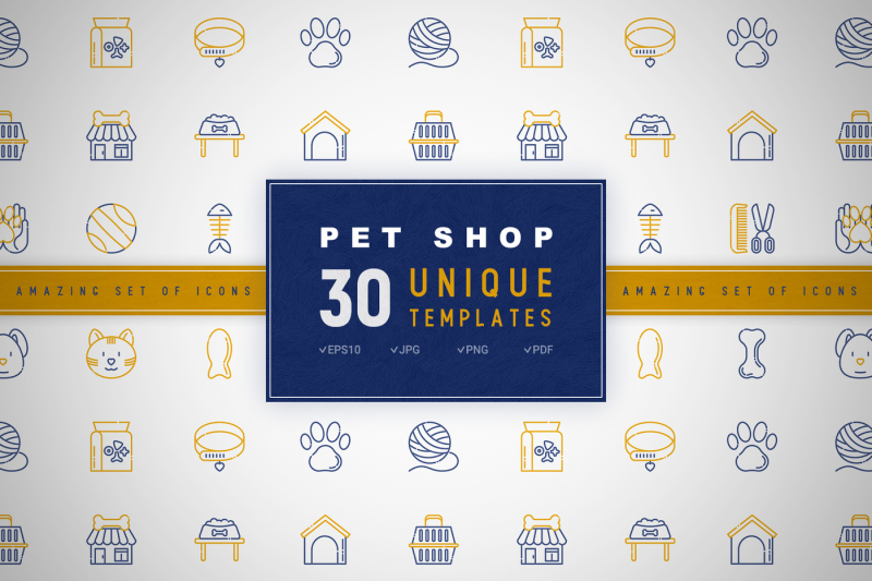 pet-shop-icons-set-concept