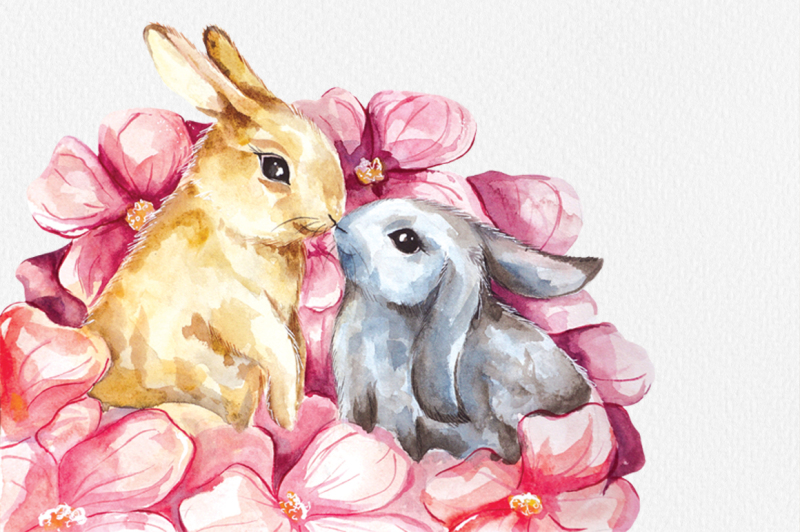 cute-bunny-watercolor-illustrations