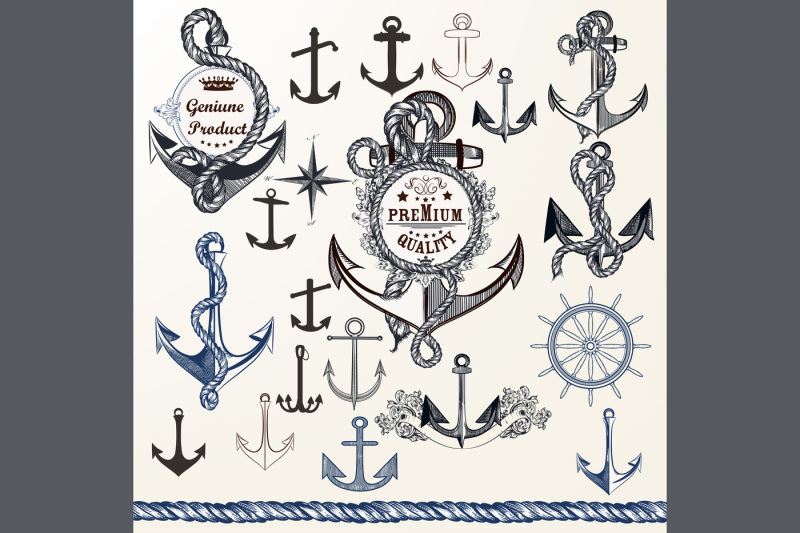 nautical-logotypes-set