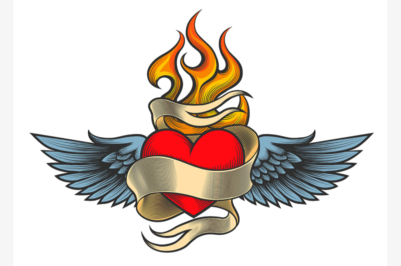 flaming-heart-with-wings