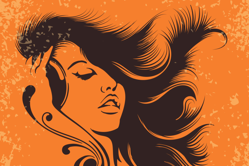 dj-girl-in-headphones-music-retro-poster