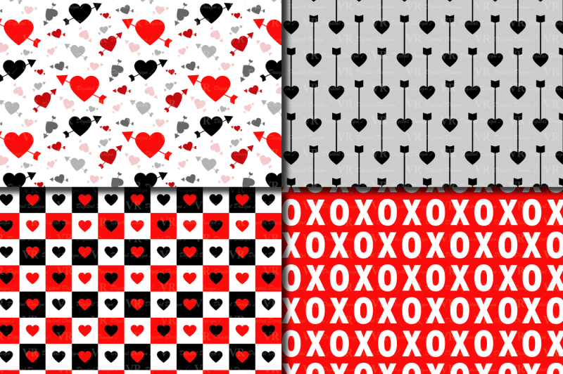 red-and-black-valentine-digital-paper-pack-with-hearts-and-arrows