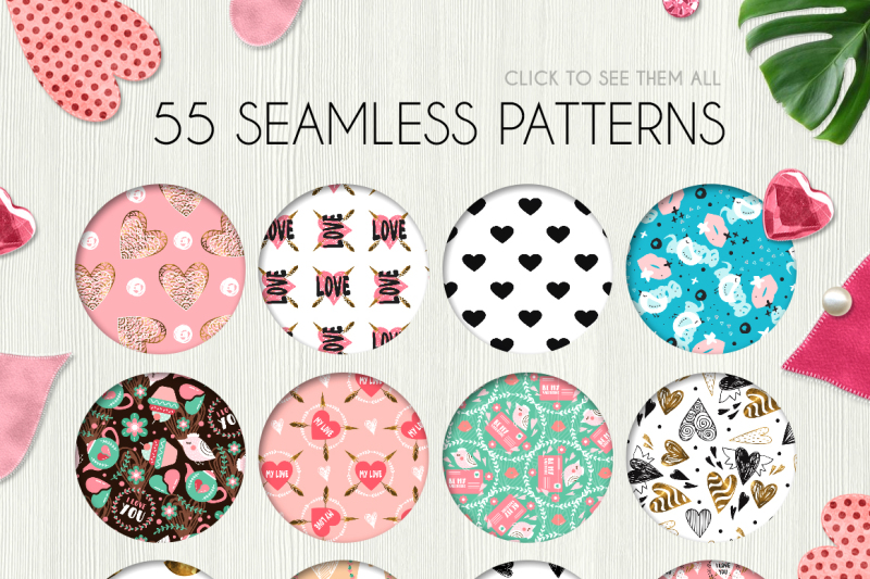 55-love-seamless-patterns