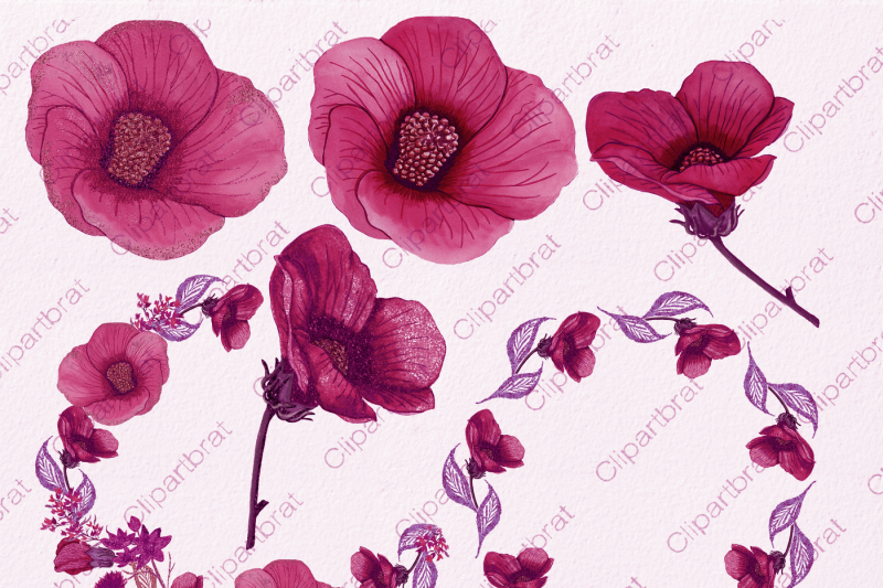 glowberry-pink-tropical-floral-graphics