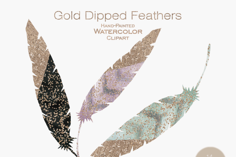 rose-gold-dipped-feathers