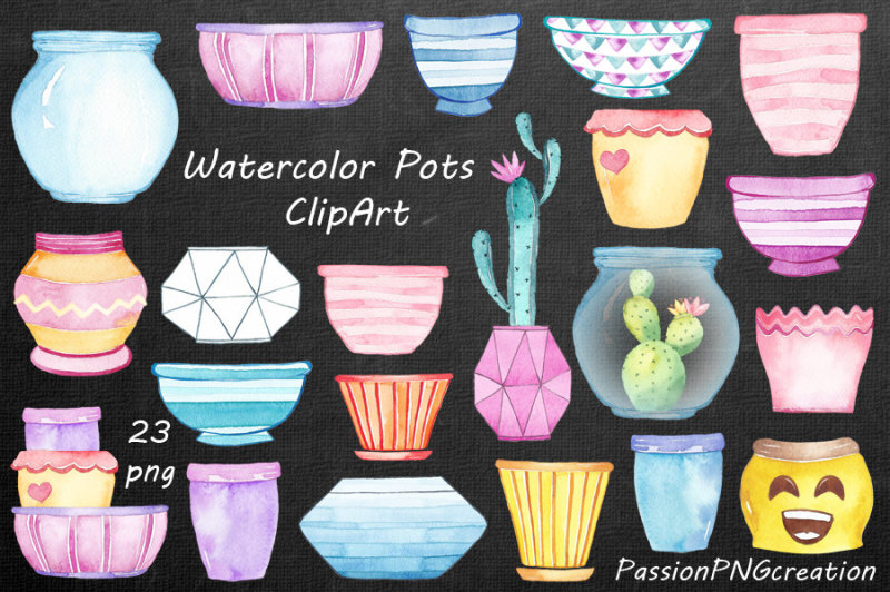 watercolor-flower-pots-clipart