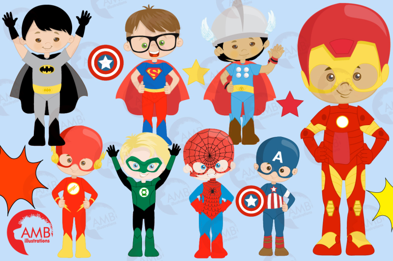 superhero-cliparts-graphics-illustrations-amb-2325