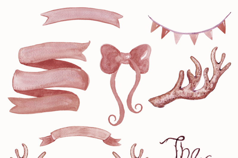 rustic-floral-deer-antler-graphics