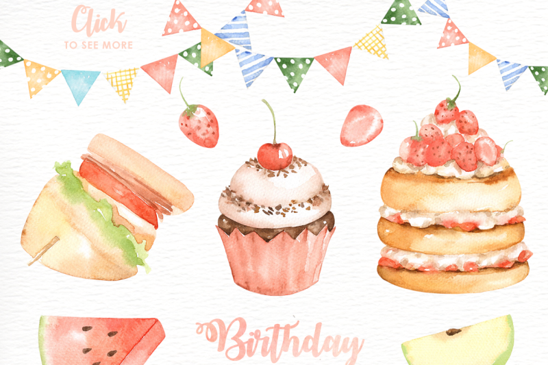 birthday-party-watercolor-cliparts