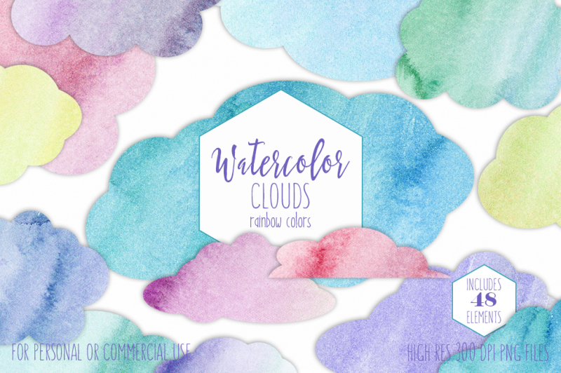 rainbow-watercolor-cloud-graphic-set