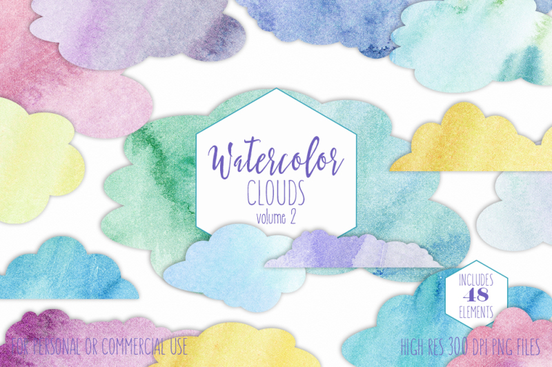 bright-watercolor-rainbow-cloud-shapes