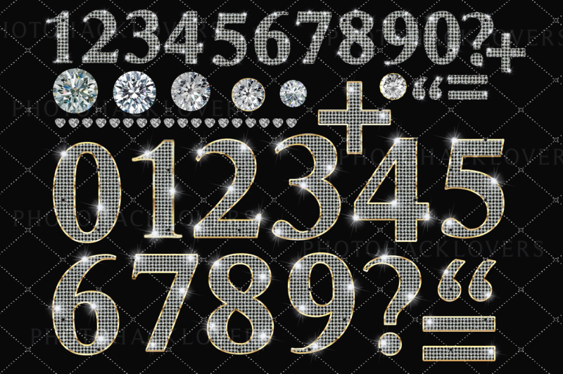 diamond-and-gold-numbers-alphabet-clipart