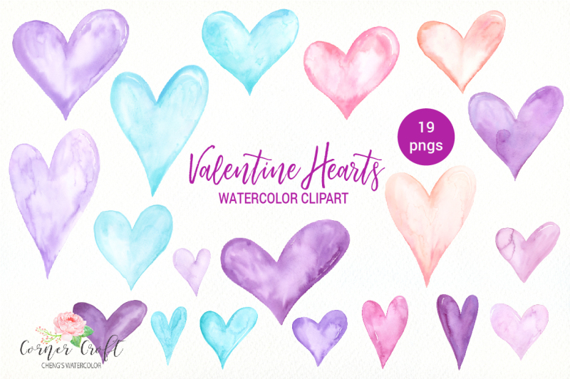 watercolor-valentine-hearts-clipart